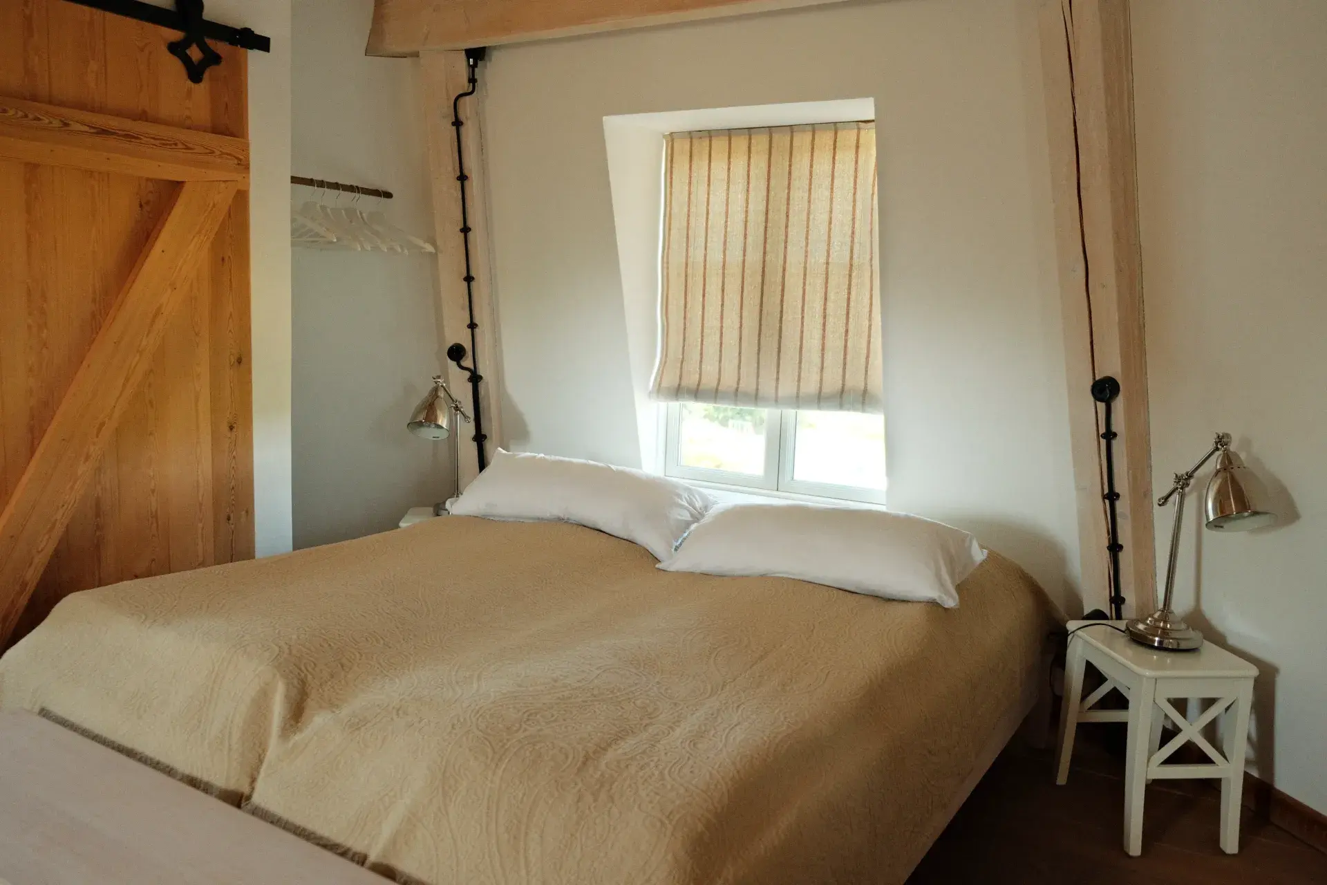 Schlafzimmer der Himmelsleiter mit Doppelbett