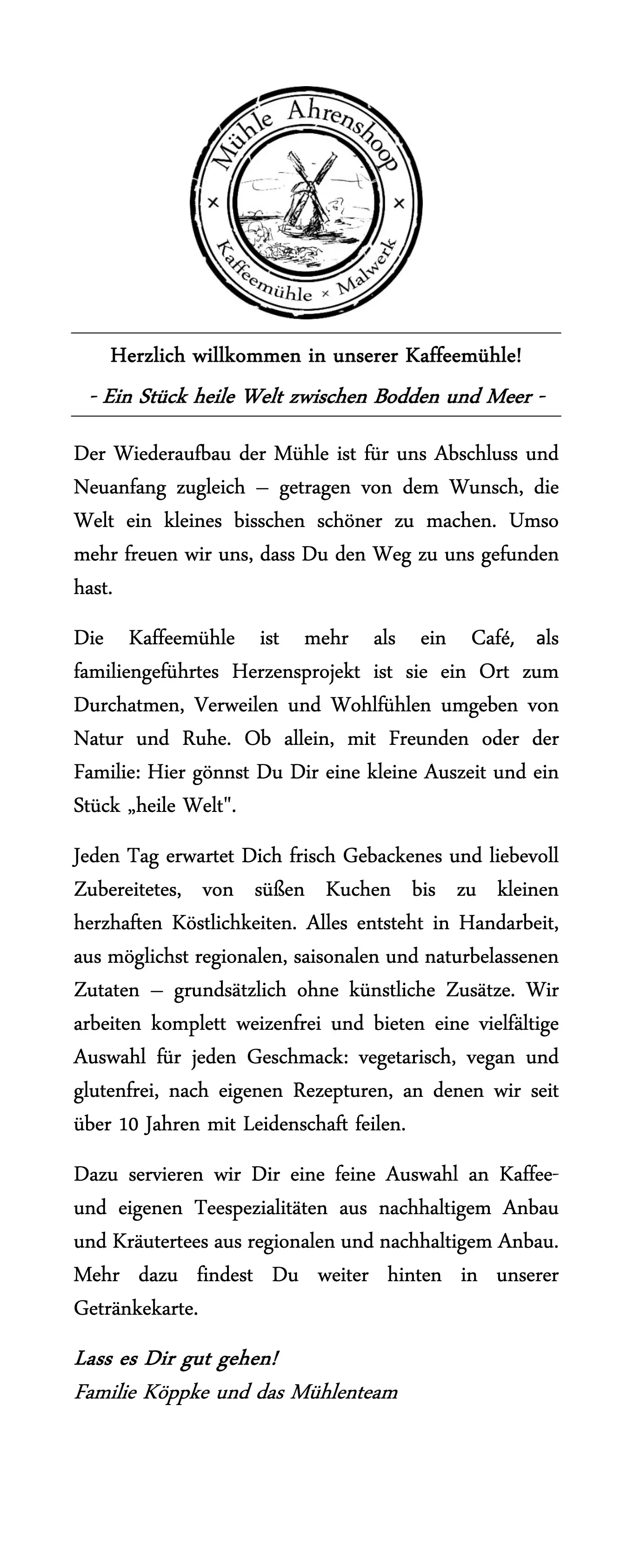 Getränkekarte – Seite 1 von 14